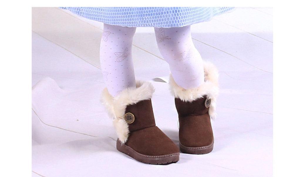 Kid's Super Soft Eco Fur Winter Boots - Stylus Kids