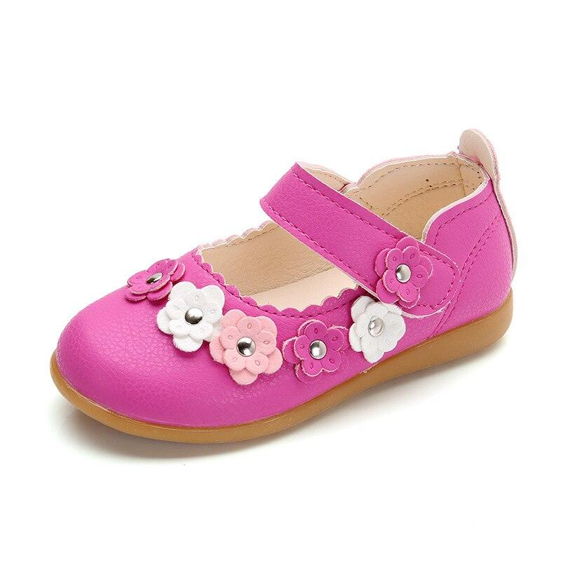 Girl's Flowers Soft Leather Sandals - Stylus Kids