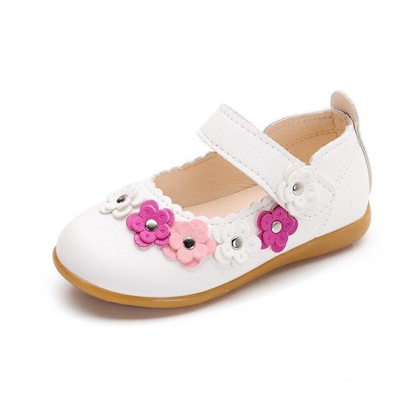 Girl's Flowers Soft Leather Sandals - Stylus Kids