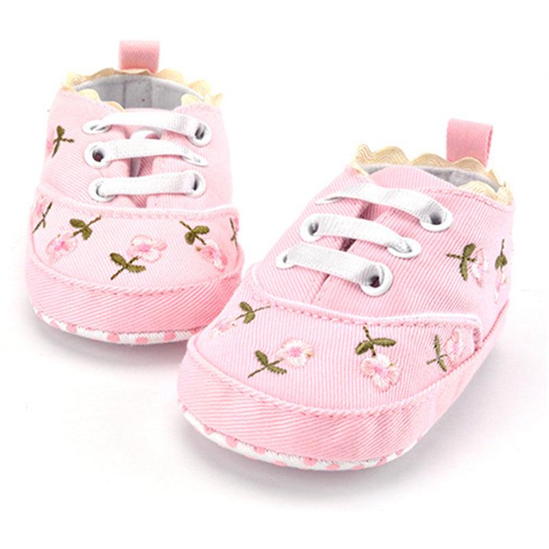 Floral Embroidered Shoes for Girls - Stylus Kids