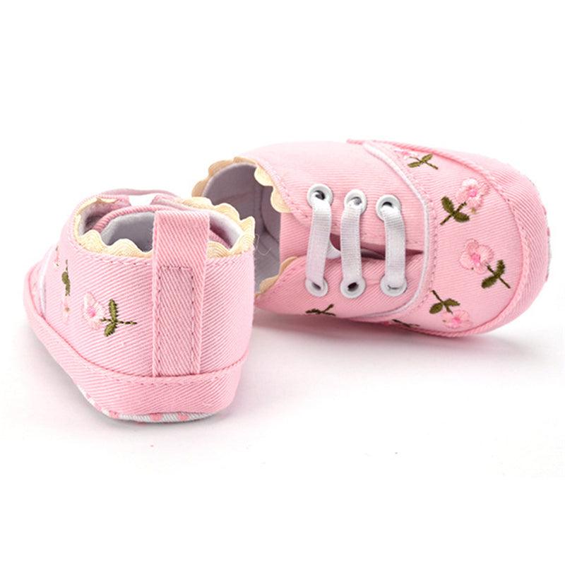 Floral Embroidered Shoes for Girls - Stylus Kids