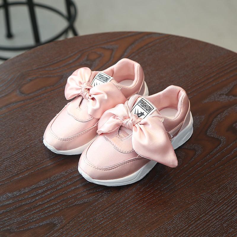 Girl's Shoes With Bow - Stylus Kids