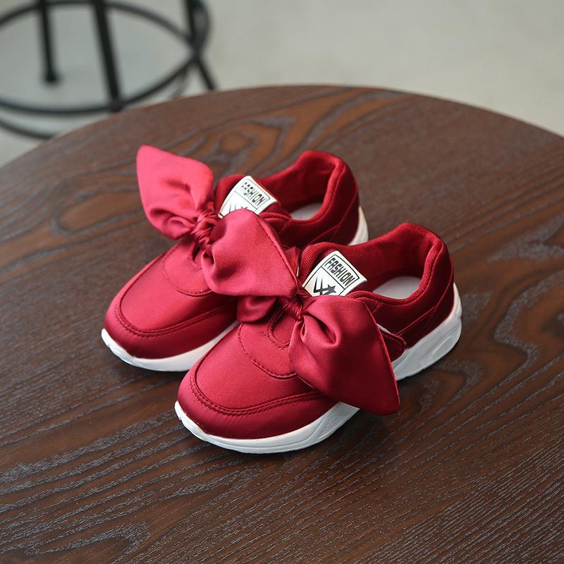 Girl's Shoes With Bow - Stylus Kids