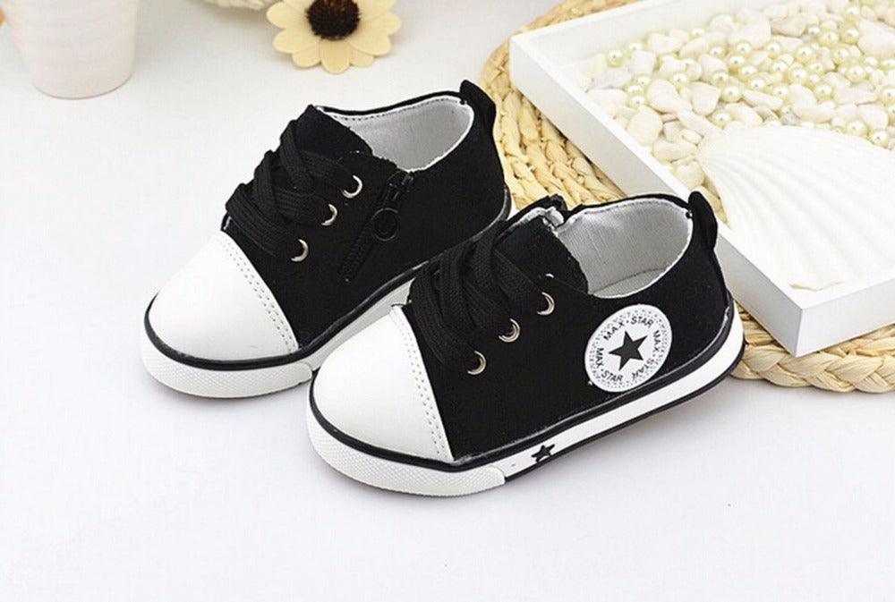 Casual Baby's Lace Up Star Sneakers - Stylus Kids