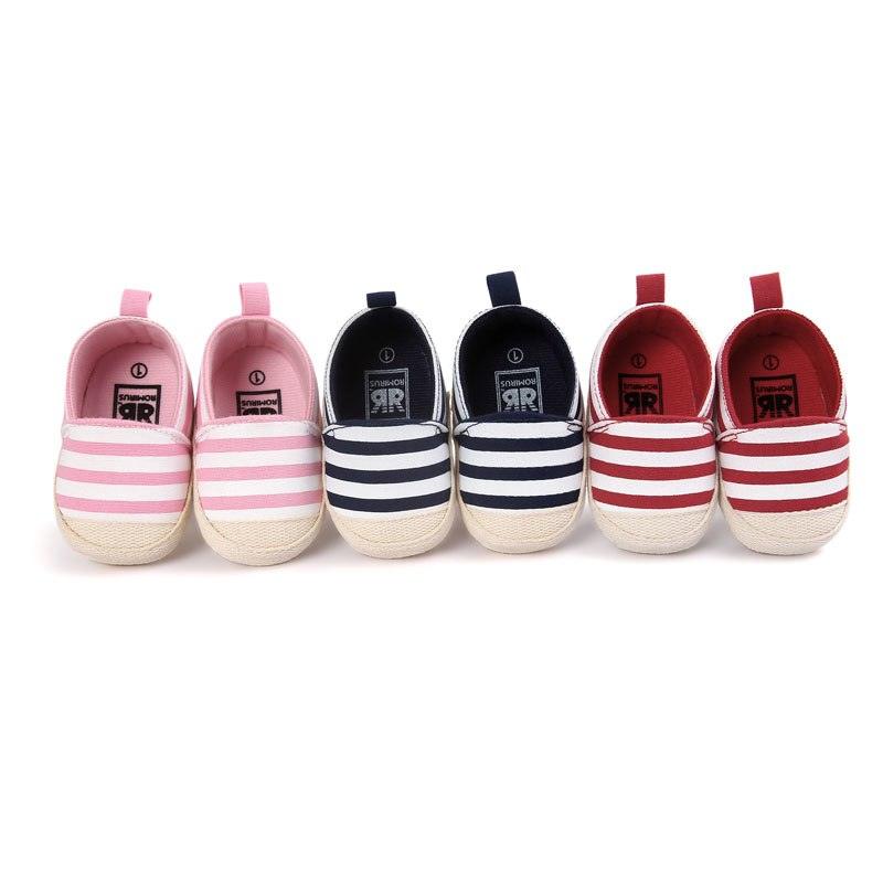 Soft Baby's Striped Cotton Moccasins - Stylus Kids