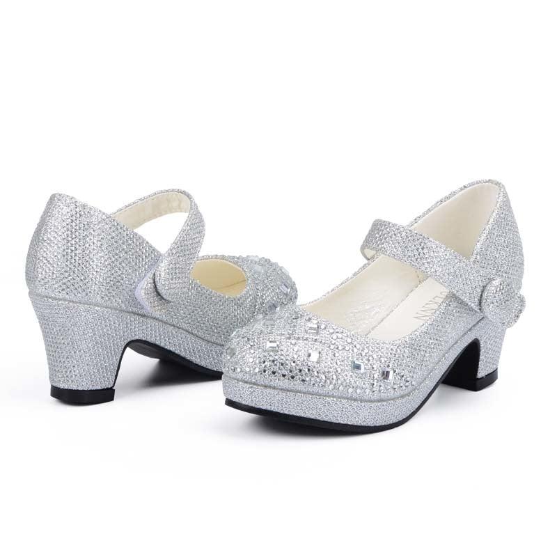 Girl's Cute Bright Heeled Shoes - Stylus Kids