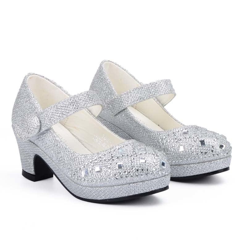 Girl's Cute Bright Heeled Shoes - Stylus Kids