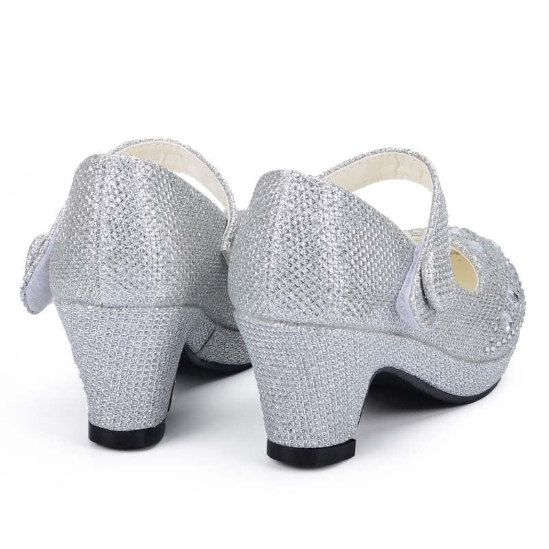 Girl's Cute Bright Heeled Shoes - Stylus Kids