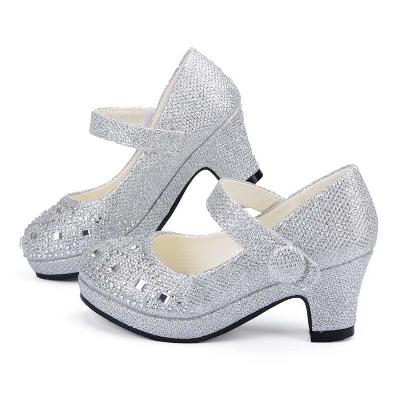 Girl's Cute Bright Heeled Shoes - Stylus Kids