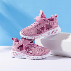 Girls Pink Waterproof Sneakers - Stylus Kids