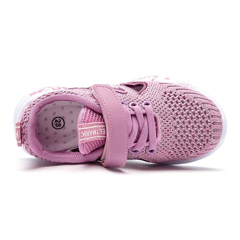 Girls Pink Waterproof Sneakers - Stylus Kids