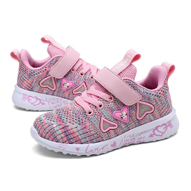 Girls Pink Waterproof Sneakers - Stylus Kids