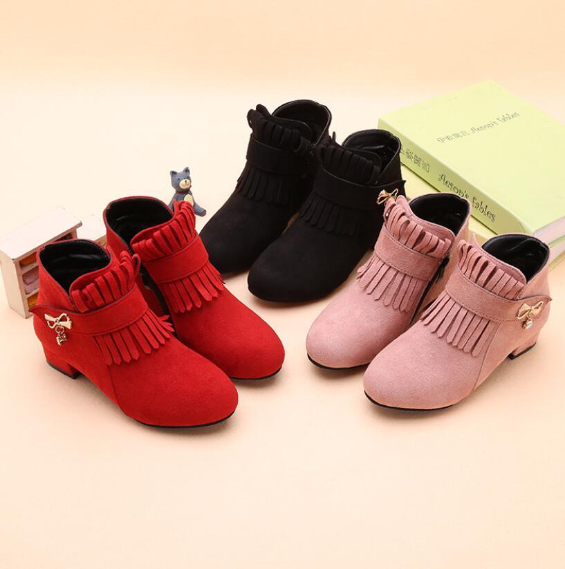 Girls Winter Leather Boots - Stylus Kids