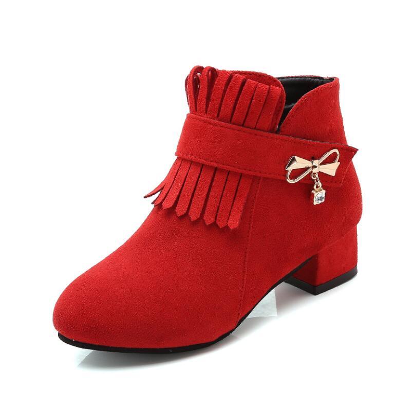 Girls Winter Leather Boots - Stylus Kids