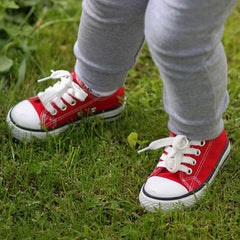 Boy's Plain Canvas Sneakers - Stylus Kids