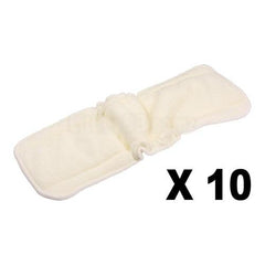 Baby's Reusable Washable Diaper Inserts Set, 10 Pcs - Stylus Kids