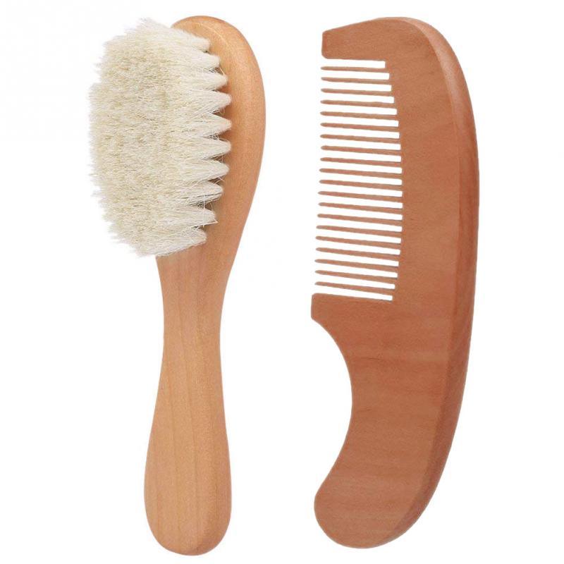 Natural Wood Hairbrush and Comb Kit - Stylus Kids