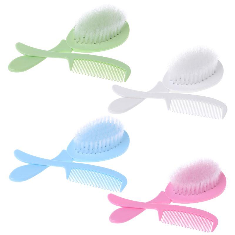 Soft Bristle Baby Comb and Brush Set - Stylus Kids