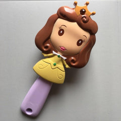 Princess Patterned Soft Hair Brush For Girls - Stylus Kids