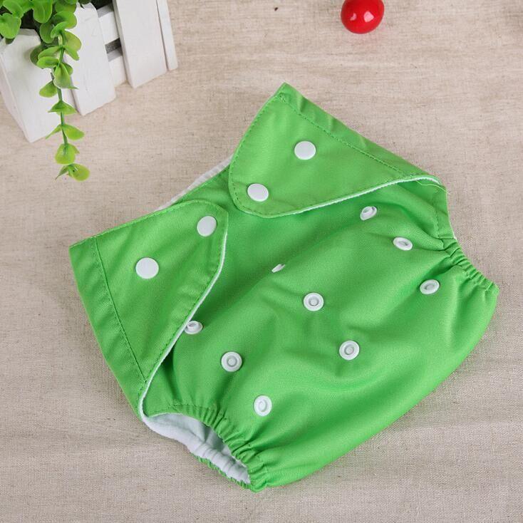 Baby's Solid Color Button Up Diaper - Stylus Kids