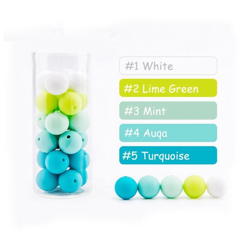 Colorful Silicone Teething Beads Set - Stylus Kids