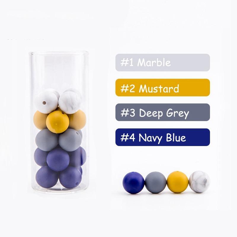 Colorful Silicone Teething Beads Set - Stylus Kids