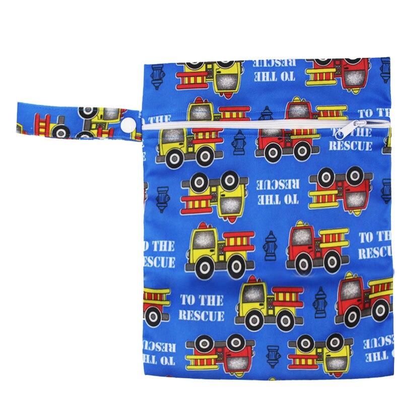 Reusable Colorful Printed Zipper Baby Diaper Bag - Stylus Kids