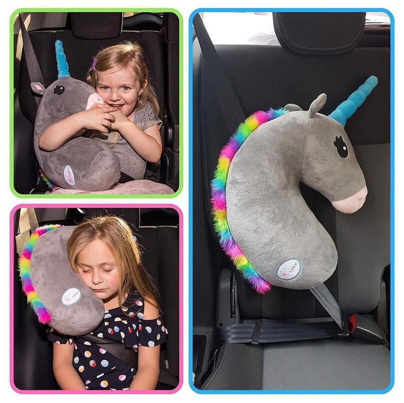 Unicorn Shaped Car Seat Belt Pillow - Stylus Kids