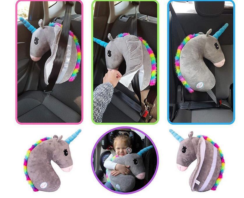 Unicorn Shaped Car Seat Belt Pillow - Stylus Kids