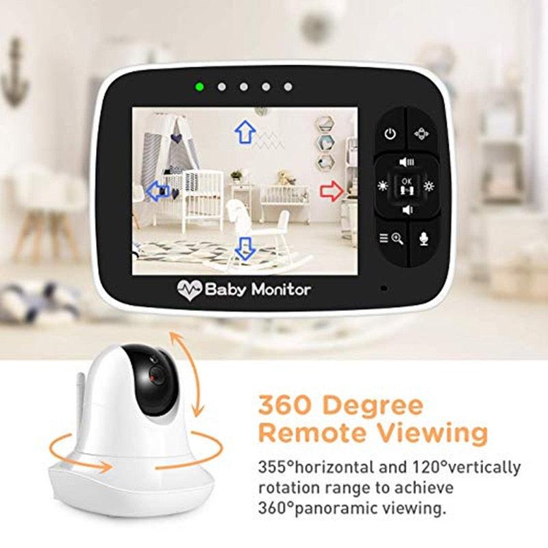 High Resolution Baby Monitor with Night Vision Remote Camera - Stylus Kids