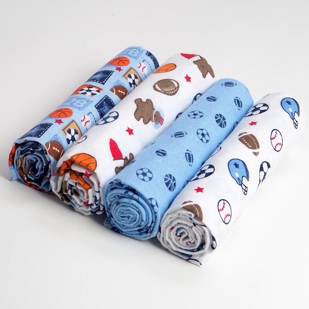 Muslin Flannel Swaddle Set 4 Pcs - Stylus Kids