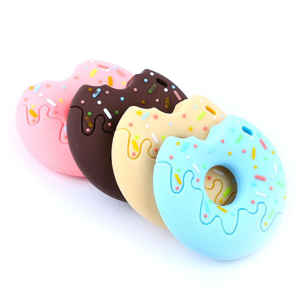 Colorful Donut and Raccoon Shaped Teether Toy - Stylus Kids