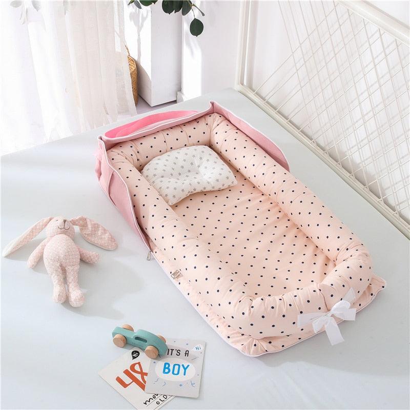 Portable Babies Printed Cotton Bed - Stylus Kids