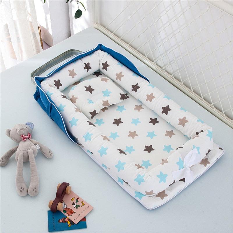 Portable Babies Printed Cotton Bed - Stylus Kids