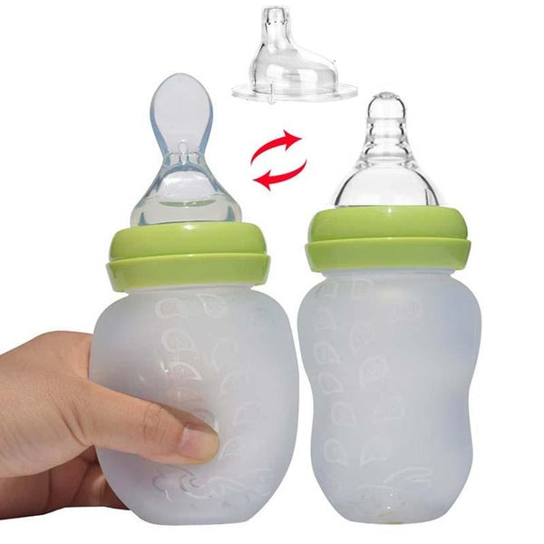 Spoon Style Silicone Baby Feeding Bottle - Stylus Kids