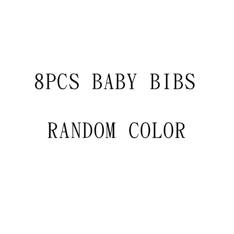 Colorful Soft Adjustable Baby Bibs 8 pcs Set - Stylus Kids