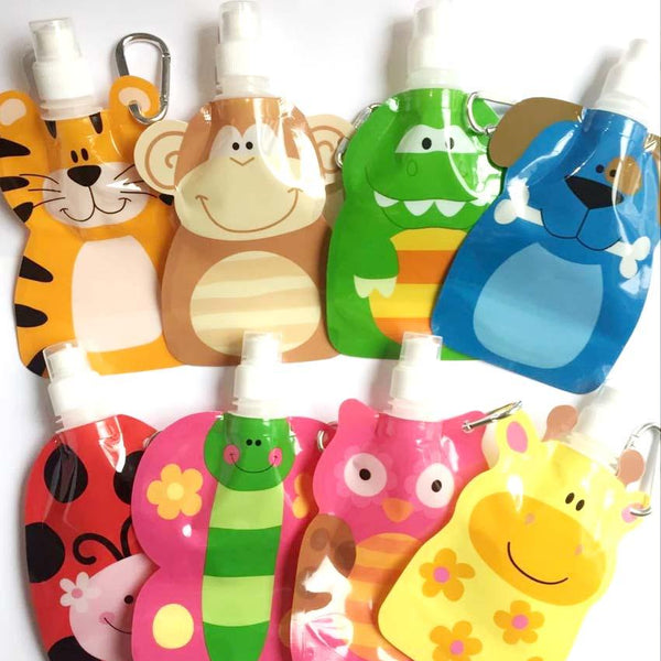 Cartoon Style Reusable Soft Water Bottle - Stylus Kids