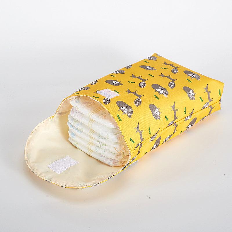 Reusable Waterproof Baby Diaper Bag with Cartoon Print - Stylus Kids