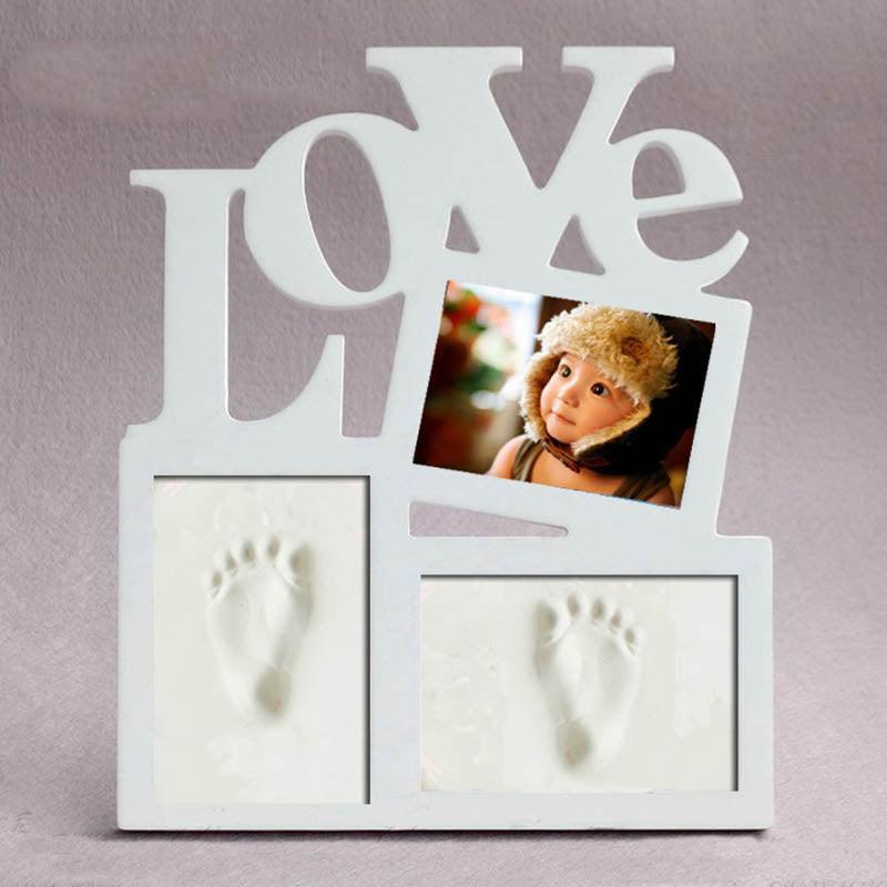 Triple Baby Photo Frame with Footprint Clay - Stylus Kids