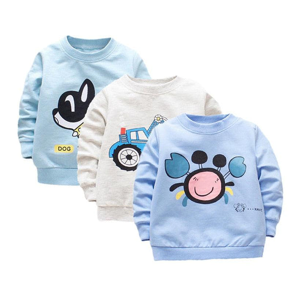 Baby Boy Printed Cotton Sweatshirt - Stylus Kids