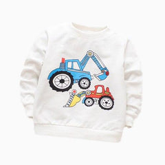 Baby Boy Printed Cotton Sweatshirt - Stylus Kids