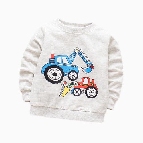 Baby Boy Printed Cotton Sweatshirt - Stylus Kids