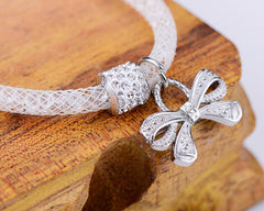 Lovely Bow Pendant Crystal Bracelet for Girls - Stylus Kids