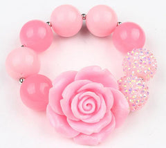 Lovely Pink Stretch Bracelet For Princess - Stylus Kids