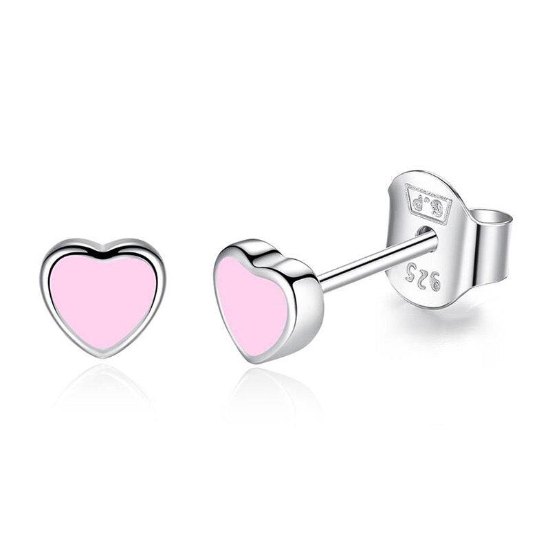Silver Heart Earrings For Girls - Stylus Kids