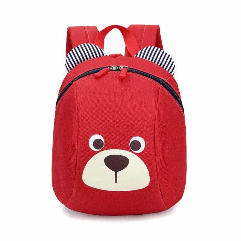 Kid's Bear Patterned Oxford School Bag - Stylus Kids