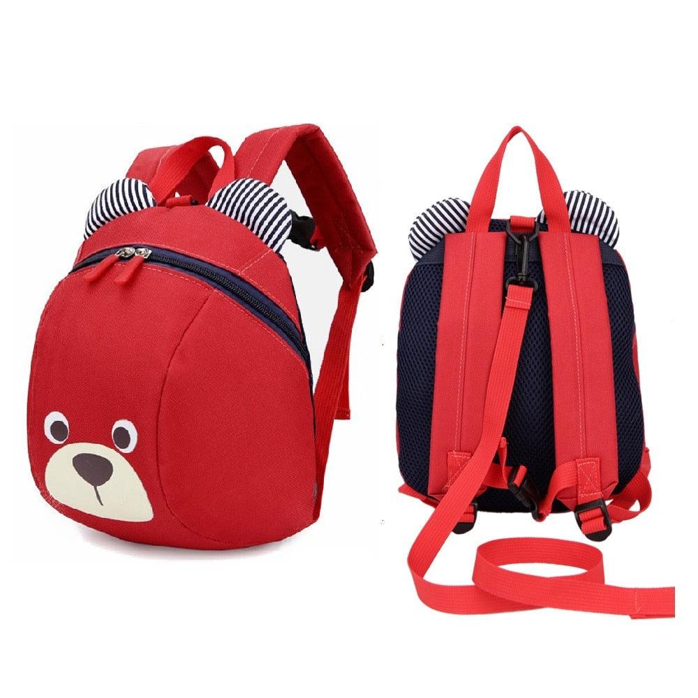 Kid's Bear Patterned Oxford School Bag - Stylus Kids