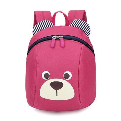 Kid's Bear Patterned Oxford School Bag - Stylus Kids