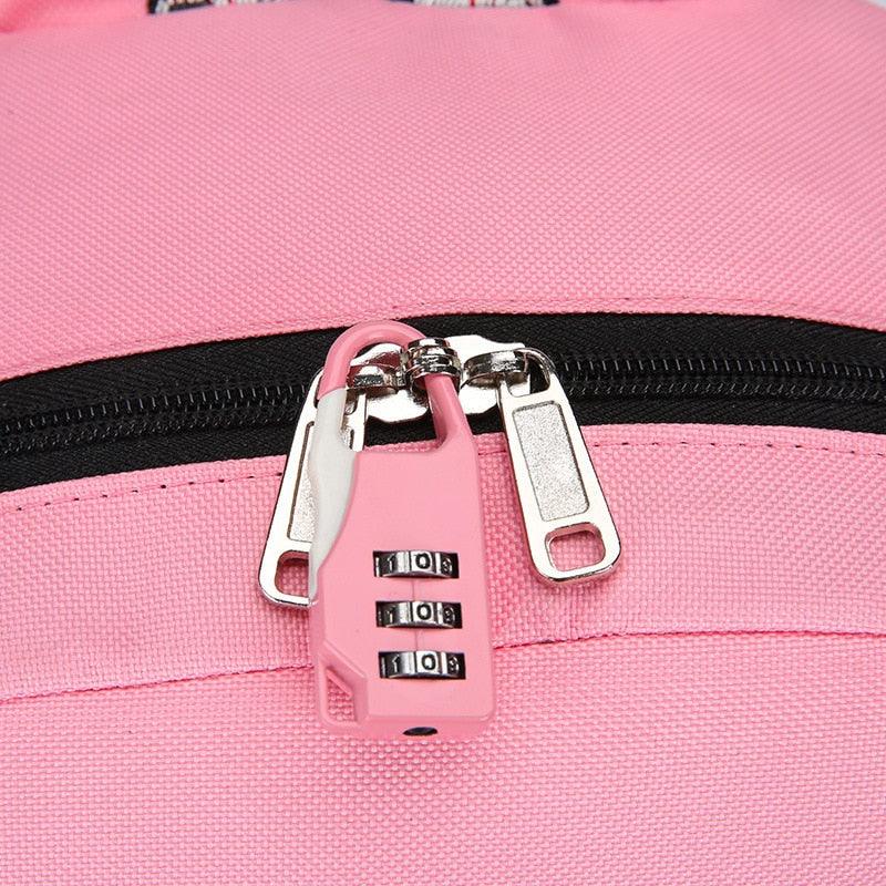 Teenage Girl's School Bag with Lock - Stylus Kids