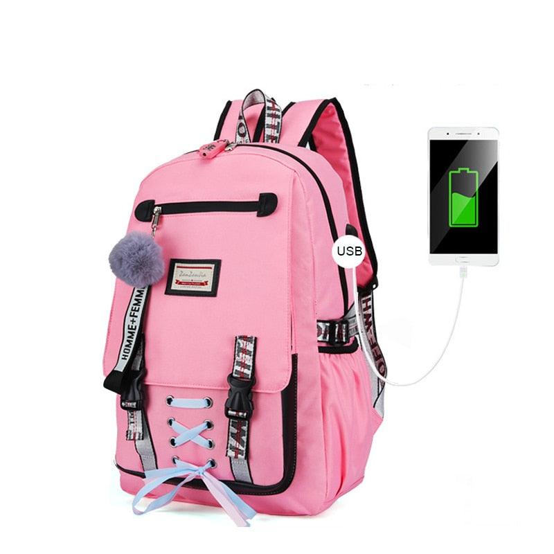 Teenage Girl's School Bag with Lock - Stylus Kids